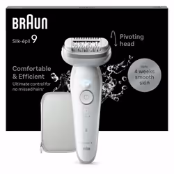 Braun Silk-épil 9 9-011, Epilatore Elettrico Donna Per Una Epilazione Facile, Pelle Liscia a Lungo, Bianco/Argento - Vista aggiuntiva 8
