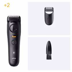 Braun BeardTrimmer 5 BT5500 regolabarba Batteria 20 2 cm Bagnato e secco Nero