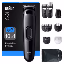 Braun AIO3560, Nero, 0,5 mm, 2,1 cm, Batteria, 50 min, Batteria integrata