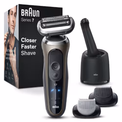 Braun Series 7 72-C7650cc Rasoio Trimmer Nero, Marrone - Vista aggiuntiva 4