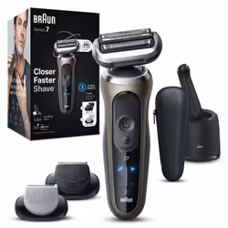 Braun Series 7 72-C7650cc Rasoio Trimmer Nero, Marrone - Vista aggiuntiva 5