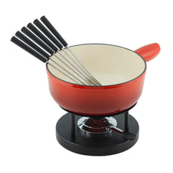 KUHN RIKON 32236 Set per fonduta 3,2 L Nero, Rosso 6 persona(e)