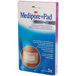 3M Medicazione Medipore+Pad 10X15cm 5 Pezzi