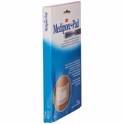 3M Medicazione Medipore+Pad 10X15cm 5 Pezzi