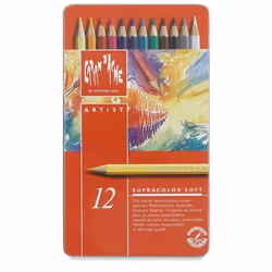 Caran d-Ache SUPRACOLOR Soft Aquarelle 12, 12 pz