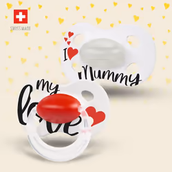 Medela Day&Night Ciuccio notturno Ortodontico Silicone Nero, Rosso, Bianco