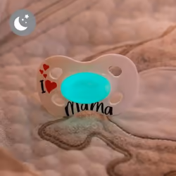 Medela Day&Night Ciuccio notturno Ortodontico Silicone Nero, Rosso, Bianco