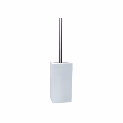 Spirella 7610583001559, Scopino da bagno e supporto, Bianco, Porcellana, 115 mm, 115 mm, 450 mm
