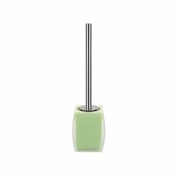 Spirella 7610583161031, Scopino da bagno e supporto, Verde, Polistirene (PS), 103 mm, 103 mm, 395 mm