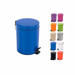 Spirella 7610583163844 bidone per la spazzatura 3 L Rotondo Acciaio Blu