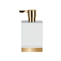 Spirella 7610583179777 erogatore di sapone 0,3 L Oro, Bianco