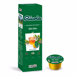 Caffitaly Tisana alle Erbe, Capsula di tè, Tè alle erbe, 10 g, Zucchero, destrosio, estratti (2,7%) delle seguenti piante: pi ...