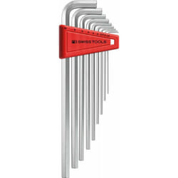 Pb Swiss Tools - Set di chiavi a brugola in supporto di plastica 9 unità lunghe 15-10 mm