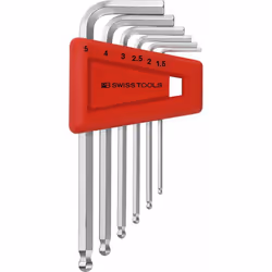Set cacciavite angolare per 6 bordi con testa a sfera n. PB 212 • Acciaio per molle altolegato cromato in tutto • Con testa a ...