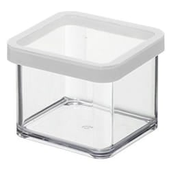 Rotho 11603 Rettangolare Scatola 0,5 L Trasparente, Bianco
