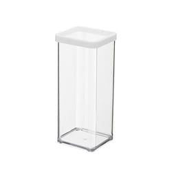 Rotho 11605 Rettangolare Scatola 1,5 L Trasparente, Bianco