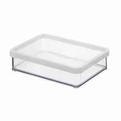 Rotho 11609, Scatola, Rettangolare, 1 L, Translucent, Bianco, 200 mm, 150 mm