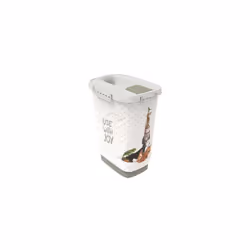 Materiale Plastica Colorazione Stampa Ruote No Colore del prodotto Beige, Grigio Tipo di prodotto Contenitore per alimenti pe ...