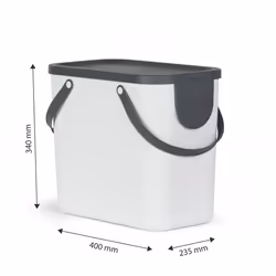 Rotho Albula 25 L Rettangolare Bianco