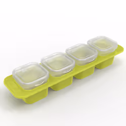 Rotho 1032305070WS Quadrato Contenitore 2 L Verde, Trasparente 4 pz