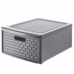 Rotho Country, Antracite, 1 cassetto/cassetti, Monocromatico, Rettangolare, 340 mm, 450 mm