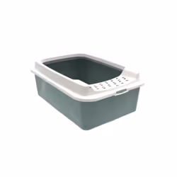 Rotho Bonnie, Gatto, Lettiera aperta, Verde, Grigio, Fermaglio, 572 mm, 393 mm