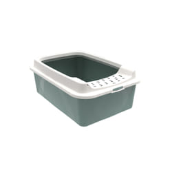 Rotho Bonnie Gatto Lettiera aperta Verde, Grigio