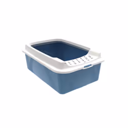 Rotho Bonnie, Gatto, Lettiera aperta, Blu, Grigio, Fermaglio, 572 mm, 393 mm