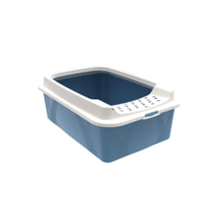 Rotho Bonnie Gatto Lettiera aperta Blu, Grigio