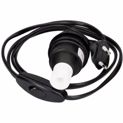Dettagli tecnici Adatto per bottiglie Attacco E27 Caratteristiche portalampada con spina europea Colore Nero Lunghezza cavo 1 ...