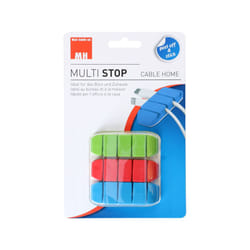 Max Hauri AG Cable Home 135359 organizer per cavi Scrivania Clip per cavo Blu, Verde, Rosso 3 pz