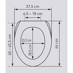 Diaqua BARBANA Coperchio rigido da WC Duroplast Arancione - Vista aggiuntiva 2