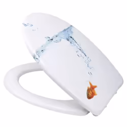 Diaqua 31171229 Coperchio rigido da WC Duroplast, Metallo, Plastica Multicolore