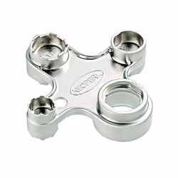 NEOPERL 01458097, Adattatore per bussola, 1 pz, Cromo, A forma di X, CE