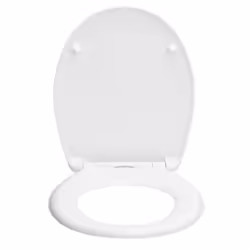 Diaqua 31164441 Coperchio rigido da WC Duroplast, Metallo Bianco - Vista aggiuntiva 2
