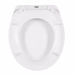 Diaqua 31164441 Coperchio rigido da WC Duroplast, Metallo Bianco - Vista aggiuntiva 4