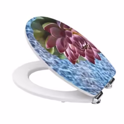 Diaqua 31171701 Coperchio rigido da WC MDF, Metallo, Plastica Multicolore - Vista aggiuntiva 4