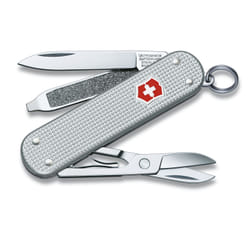 Victorinox Taschenmesser Classic Alox, Nagelfeile, Schraubendreher, Ring, Klinge, Schere, Coltello multiuso