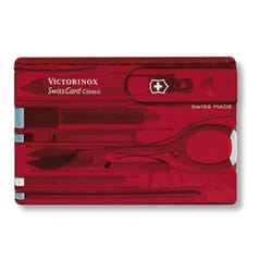 Victorinox SwissCard Classic Rosso, Trasparente ABS sintetico