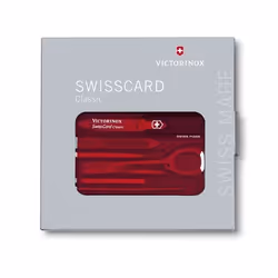 Victorinox SwissCard Classic Rosso, Trasparente ABS sintetico