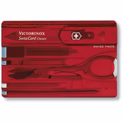 Carta svizzera multiuso Victorinox Swiss Card Classic, con 10 funzioni, include forbici e penna, vari colori tra cui sceglier ...