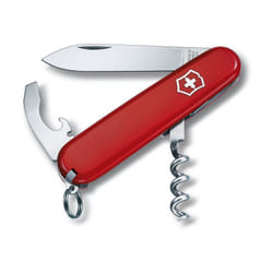 Victorinox - Coltello da tasca svizzero medio Waiter Red 0.3303.B1 con 9 funzioni Incluso il combi-tool più il cavatappi in confezione blister