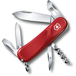 Victorinox - Coltellino svizzero Evolution 10, con 13 funzioni, con lima e pulisci unghie, manico in abs / Cellidor, 2.3803.