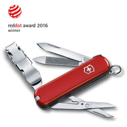 Victorinox - Swiss Army Knife Nail Clip 580, con 8 funzioni, con lima e pulitore per unghie, dimensioni compatte, colore rosso, con lima e pulitore
