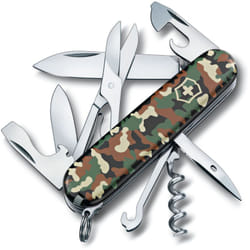 Victorinox - Swiss Army Knife Climber, 14 funzioni, incluse forbici e gancio multiuso, 82 gr, colore mimetico