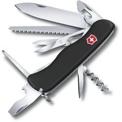 Victorinox - Coltellino svizzero Outrider, con 14 funzioni, con cacciavite Philips + forbici, 158 g, lunghezza 111 mm, colore nero