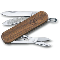 Victorinox - Coltello svizzero Classic sd Wood 0.6221.63, lama 58 mm, 5 funzioni diverse, manico in legno di noce