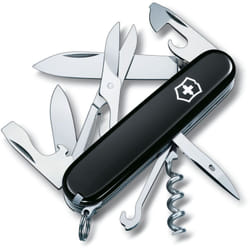 Victorinox - Swiss Army Knife Climber, 14 funzioni, incluse forbici e gancio multiuso, 82 gr, colore nero