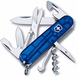 Coltello svizzero Victorinox Climber, 14 funzioni, include forbici e gancio multiuso, 82 gr, vari colori tra cui scegliere co ...