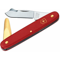 Victorinox - Coltello per innesto 3.9140, con lama a punta da 45 mm + distanziale in ottone, rosso, 46 grammi